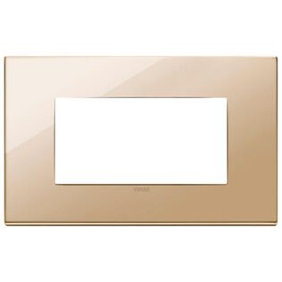 Vimar Eikon Total Look 22654.82 4-Module Cover Plate, Total White Diamond