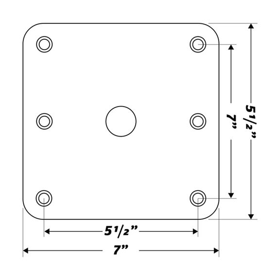 King Pin Seat Base Plate image number 3