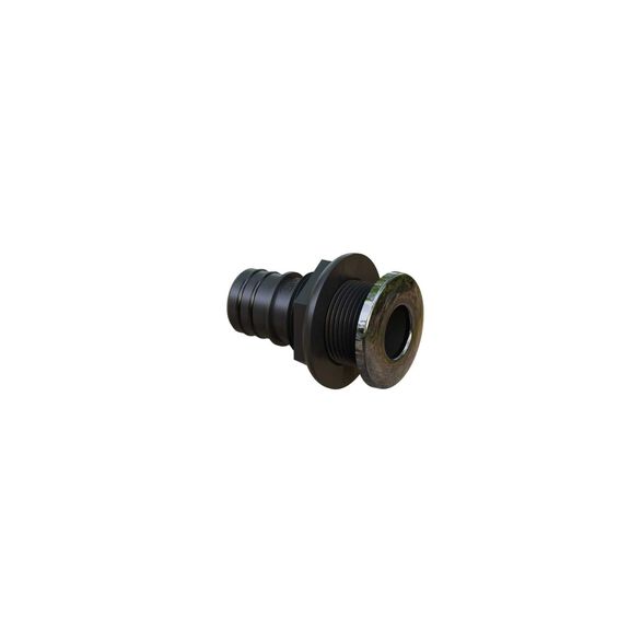 1-1/8" Stainless, Straight Thru-Hull, Qwik-Lok image number 0