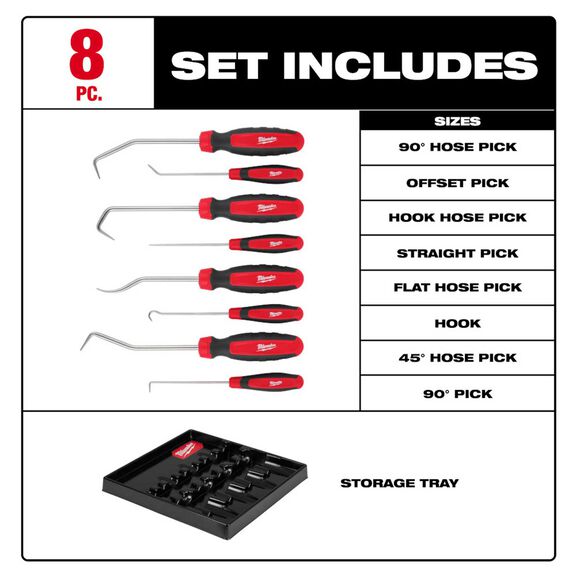8 pc. Hook & Pick Set image number 2