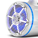 HYDRO 8" Neodymium Marine Tower Speakers with Built-in Passive Radiator, 1" Driver and RGB LED Lights, 550 Watts, White image number 1