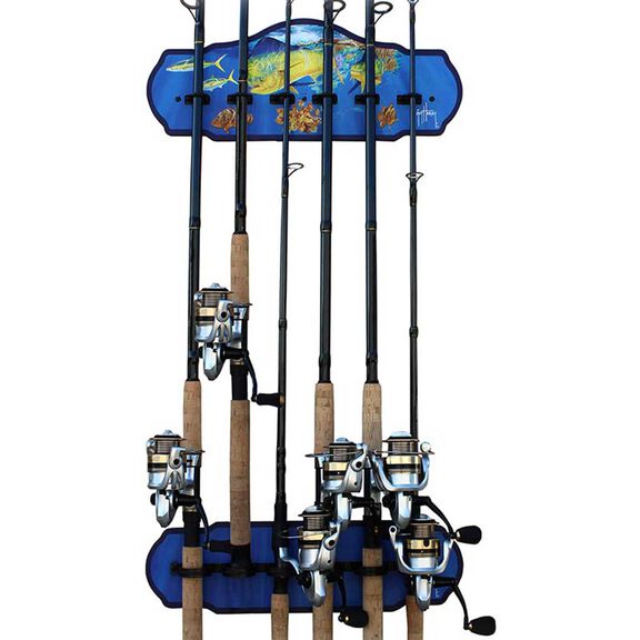 Guy Harvey Mahi Mahi 6 Rod Wall Rack image number 2