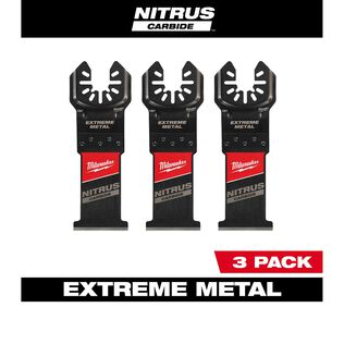 NITRUS CARBIDE&trade; Extreme Metal Universal Fit OPEN-LOK&trade; Multi-Tool Blade, 3 Pack