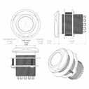 Seablaze Typhoon Through-Hull Underwater Light, 10,000 Lumen, White/Blue image number 3
