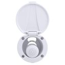 Recessed Shower Arctic White Cup & Lid, Small Arctic White Sprayer No Hook, 10' White Rubber Hose image number 5