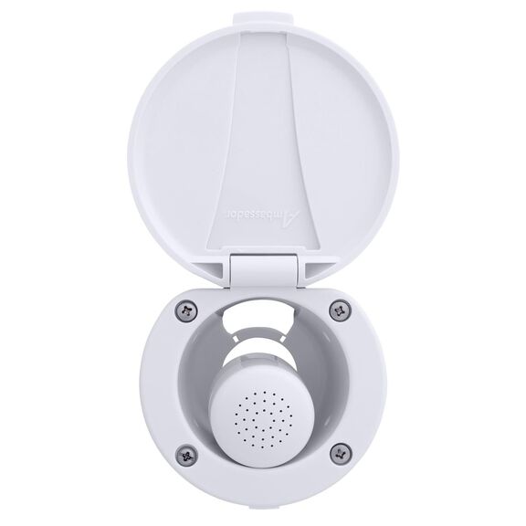 Recessed Shower Arctic White Cup & Lid, Small Arctic White Sprayer No Hook, 10' White Rubber Hose image number 5
