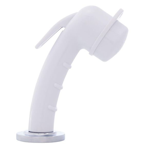 Deck-Mount Sprayer Small Arctic White Sprayer, 10' White Rubber Hose, Low Profile Holder image number 2