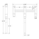 Deluxe Trident Rod Holder Cluster Straight image number 1