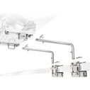 Dual Extended Side/Bulkhead or Square/Flat Rail Mount for Magma Rectangular Gas Grills image number 0