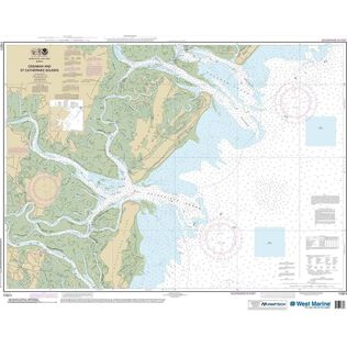 Maptech&reg; NOAA Recreational Waterproof Chart-Ossabaw and St. Catherines Sounds, 11511