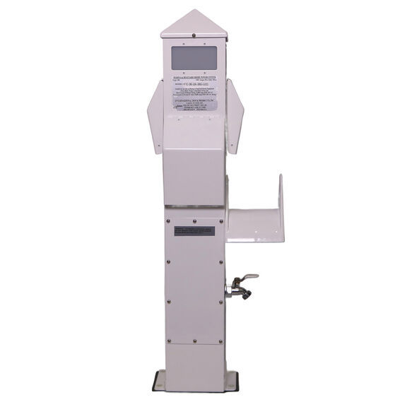 36" Compact Marine Electrical Power Pedestal, (1) 30 Amp 125V Twistlock Receptacle, (1) 20 Amp GFCI Duplex Receptacle image number 0