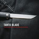 LX500 Select Founders Knife, Black, Tanto Blade image number 1