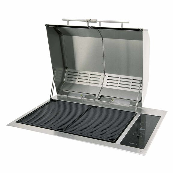 Texan, Two Zone Grill, Mounting Holes w/Fan Kit, Split Lid, Hardwire, 240V image number 0