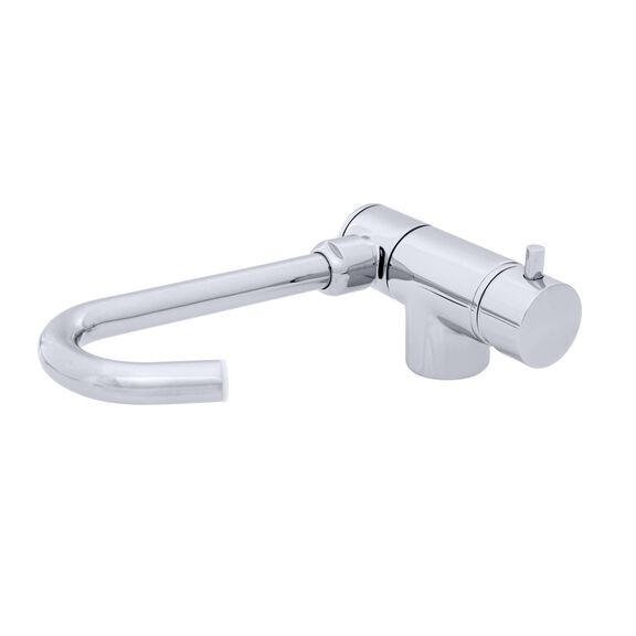 Aidack Folding Faucet, Hot/Cold Mixer, J-Spout, Chrome image number 4