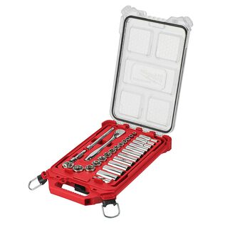 3/8" 28 Pc Ratchet & Socket Set with PACKOUT&trade; Organizer