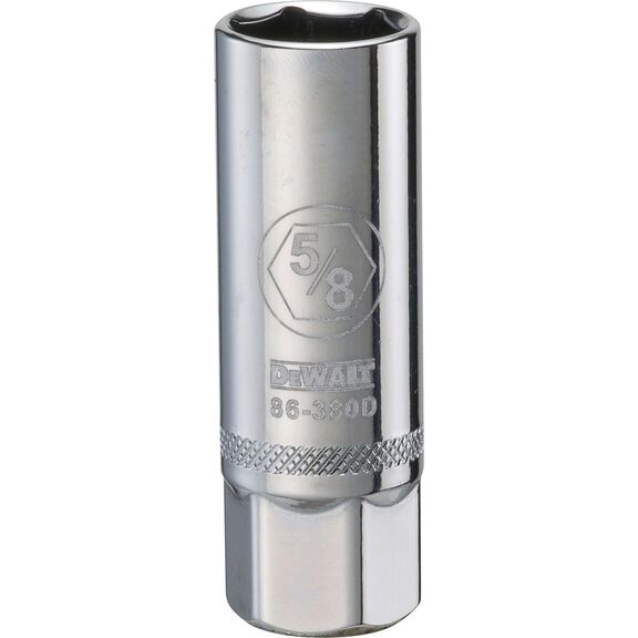 DEWALT 5/8" 6-Point Spark Plug Socket, 3/8" Drive image number 0