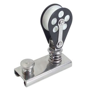 Spring-Loaded Block fits 1" Track, Aluminum Cheeks