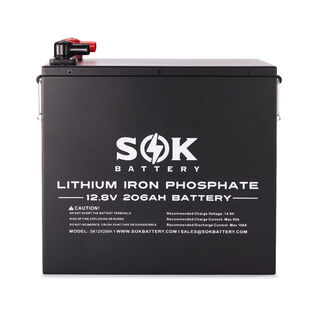 12V 206Ah LiFePO4 Metal Box Bluetooth & Heated Battery