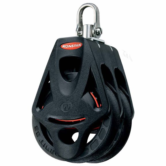 Series 55 Orbit BB Double Block with Becket, Swivel Mount image number 0