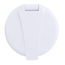 Aidack Recessed Control Valve Hot/Cold Mixer, Arctic White Cup & Lid, Chrome Aidack Handle image number 4