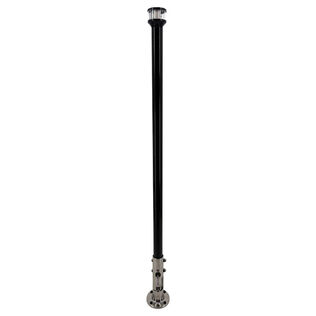36" Manually Folding Light Post with 316 Stainless Steel Base & LTBLED12C5 Navigation Light - Black