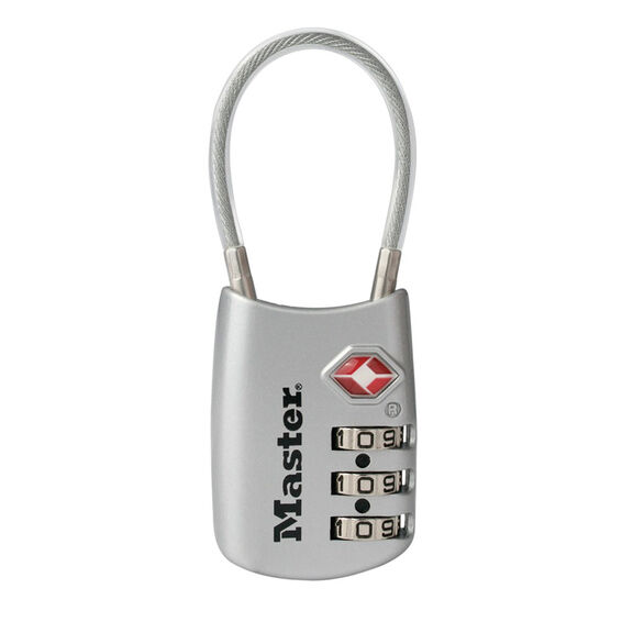 1 3/16in (30mm) Wide Set Your Own Combination TSA-Accepted Luggage Lock with Flexible Shackle image number 0