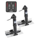 Stainless Steel Electric Trim Tab Kit, SLC-11 Manual LED Control, 4LX12W Tab image number 1