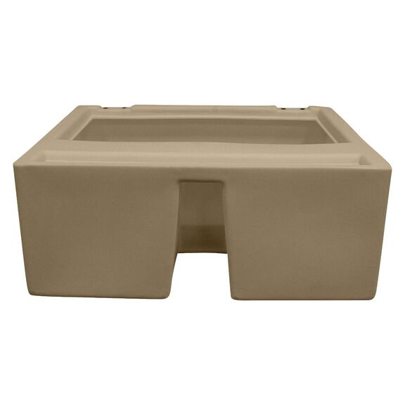 8WD95-1B-207 Deluxe Pontoon 27" Bench, Base Only, Tan image number 2