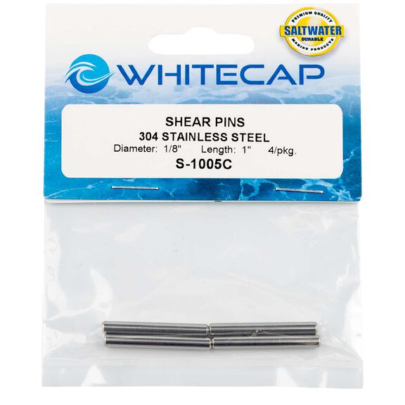 1/8"x 1" Stainless Steel Shear Pins, 4-Pack image number 1