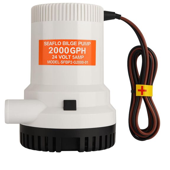 SEAFLO 01-Series 2000 GPH 24V Submersible Bilge Pump image number 1