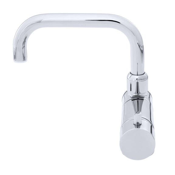 Aidack Folding Faucet, Hot/Cold Mixer, Angled Spout, Chrome image number 1