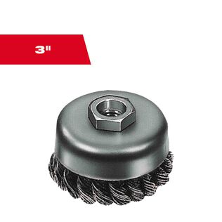 3" Carbon Steel Knot Wire Cup Brush