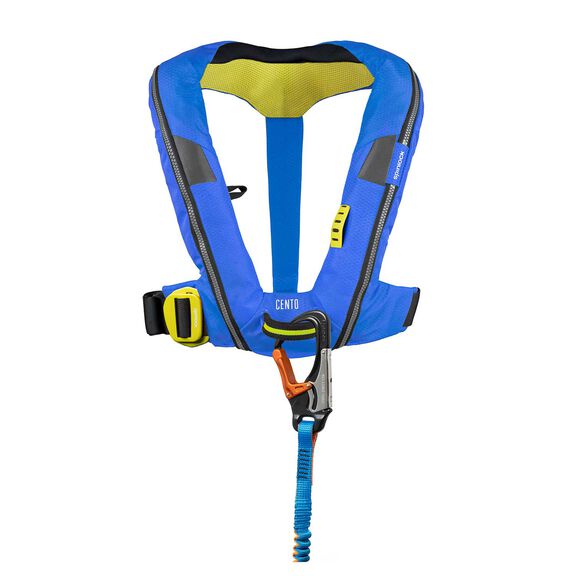 Deckvest Cento Junior Inflatable Life Jacket, Pacific Blue image number 1