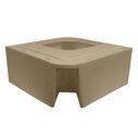 8WD133-1B-207 Deluxe Pontoon Radius Corner Section, Base Only, Tan image number 2