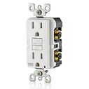 15 Amp 125 Volt Receptacle/Outlet, 20 Amp Feed-Through, Self-test SmartlockPro Slim Weather & Tamper-Resistant GFCI image number 1