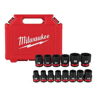 SHOCKWAVE&trade; Impact Duty&trade; 1/2" Drive Metric Standard 6 Point Socket Set, 14 Piece