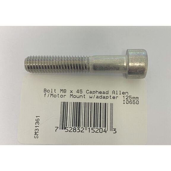 Side-Power Bolt, M8 x 45, allen cap head | for motor mount w/adapter 125mm image number 0