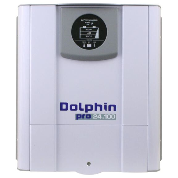 Dolphin Pro Onboard Marine Battery Charger with 9 Charging Profiles, Universal AC Input and Voltage Switching and Advanced Temperature Compensation, 100 Amp, 24V, 3-Bank image number 0