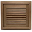 Right Hand Teak Louvered Door & Frame, 15" x 15" image number 3