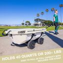40qt. Cuddy Floating Cooler and Dry Storage Vessel with Cuddy Crawler Wheel Kit image number 5