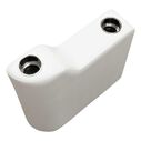 Wise DLX3010-204 DLX Series Pontoon Right Radius Arm Rest - Brite White image number 1