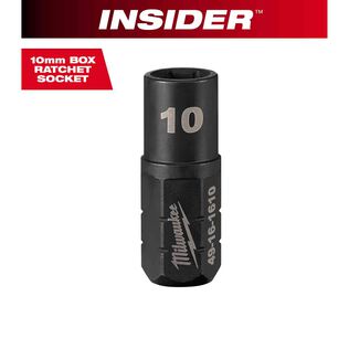 INSIDER&trade; Box Ratchet Socket 6 Point 10mm