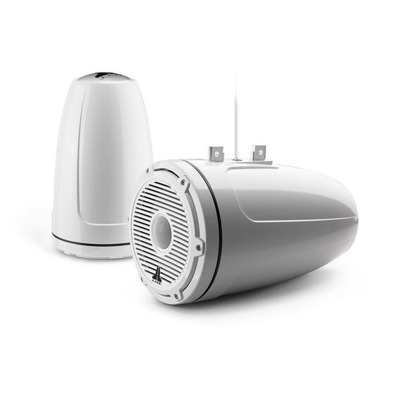M6-880ETXv3-Gw-C-3Gw 8.8" Marine Enclosed Coaxial Speaker, White Classic Grille, Pair image number 0