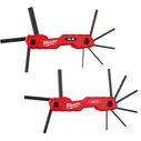 2 Piece 17-Key SAE/Metric Folding Hex Key Sets image number 0
