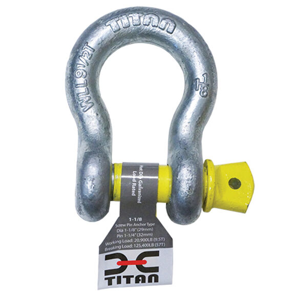 Bow (Anchor) Shackle, Bail: 5/16", Pin Diameter: 3/8", MWL: 1650 lb. image number 0