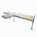 T-Shaped Aluminum Frame with Cedar Decking Complete Dock Packages image number 0