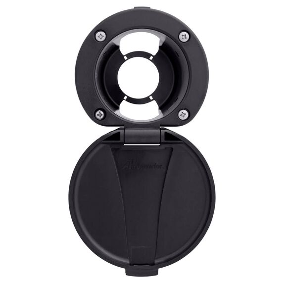 Recessed Cup & Lid Set All Plastic Black image number 1
