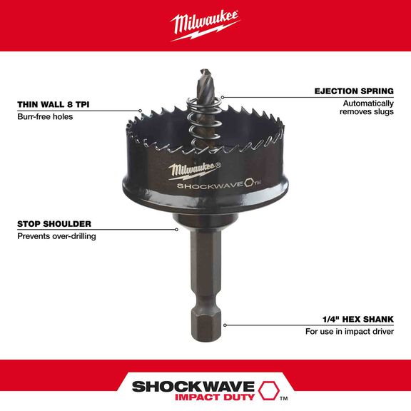 7/8" SHOCKWAVE&trade; Impact Hole Saw image number 1