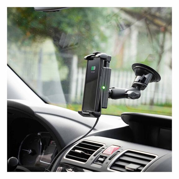 Quick-Grip&trade; Waterproof Wireless Charging Suction Cup Mount image number 4