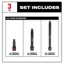 SHOCKWAVE&trade; Impact Duty&trade; 1/2" Drive Extension Set, 4 Piece image number 1